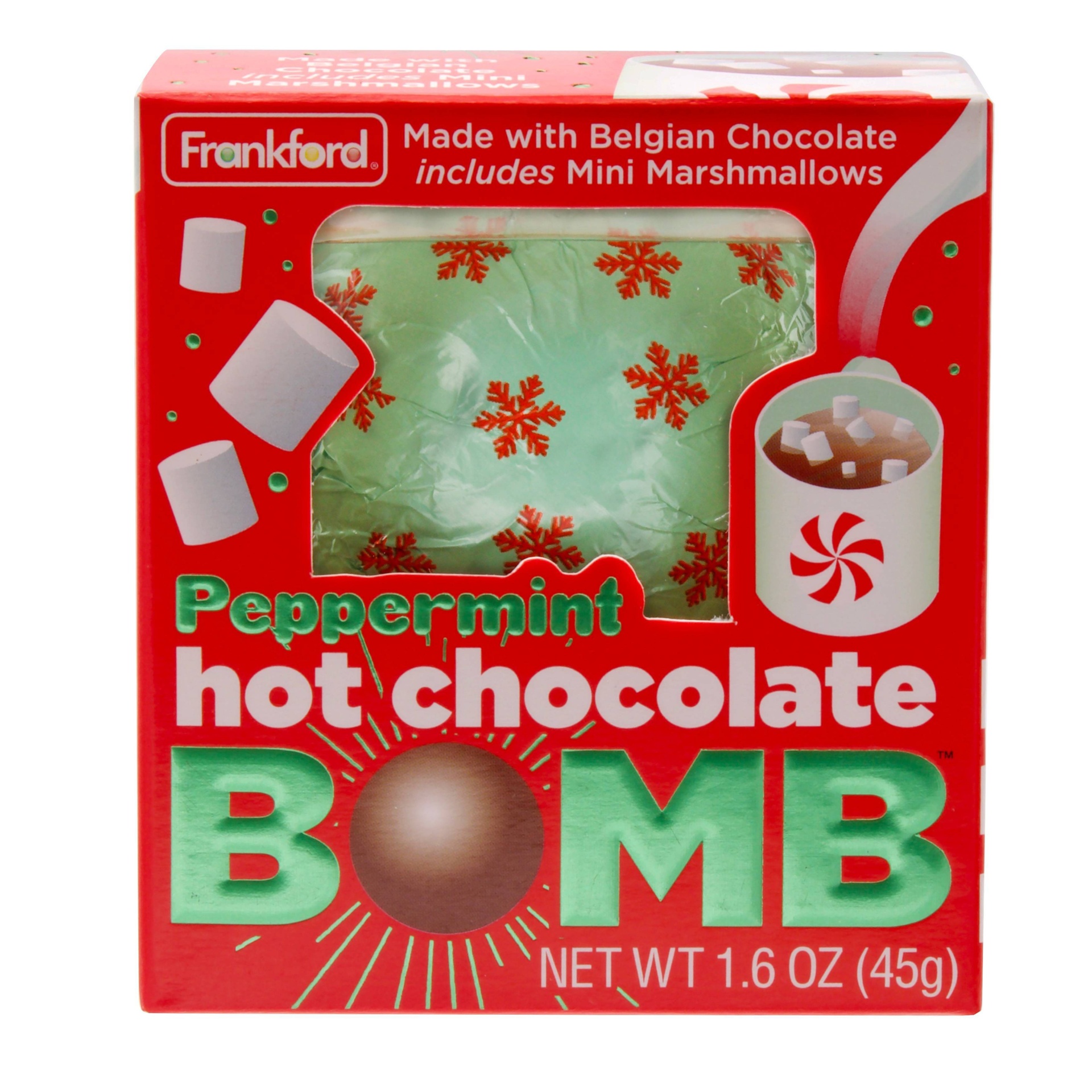 slide 1 of 6, Frankford Peppermint Chocolate Hot Drink Bomb, 1.6 oz
