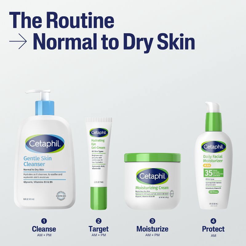 slide 4 of 7, Cetaphil Gentle Skin Facial Cleanser - Travel Size - 2 fl oz, 2 fl oz