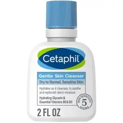 Cetaphil Gentle Skin Cleanser Hydrating Face Wash - 2 fl oz