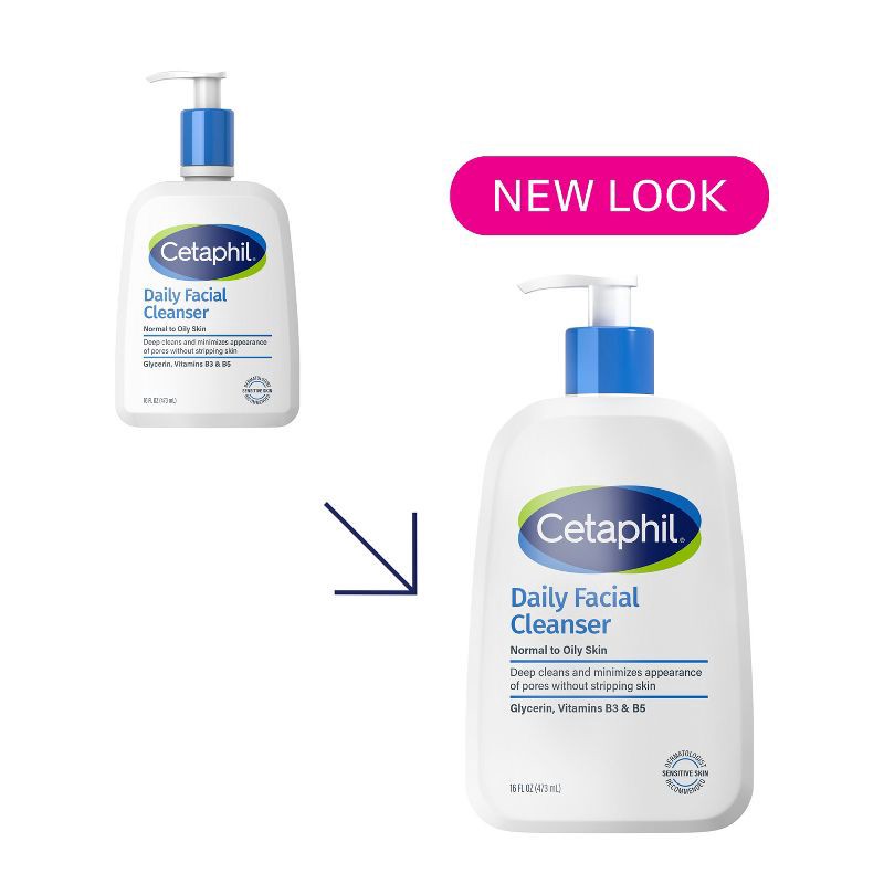 slide 4 of 9, Cetaphil Daily Face Cleanser - 16 fl oz, 16 fl oz