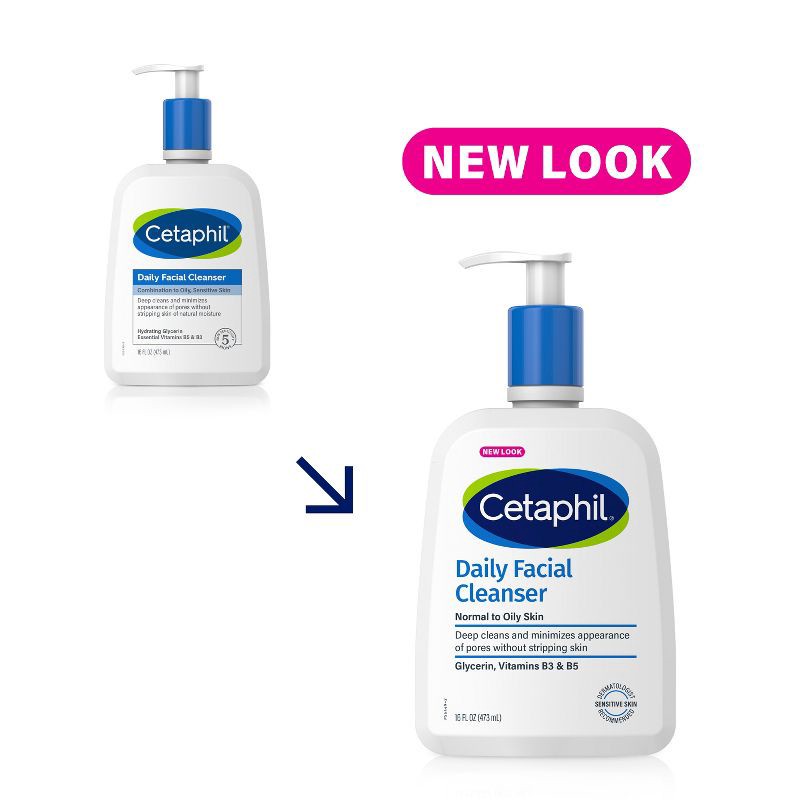 slide 9 of 9, Cetaphil Daily Face Cleanser - 16 fl oz, 16 fl oz