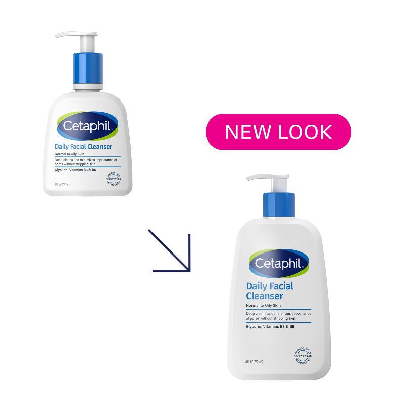 slide 3 of 8, Cetaphil Daily Facial Cleanser - 8 fl oz, 8 fl oz