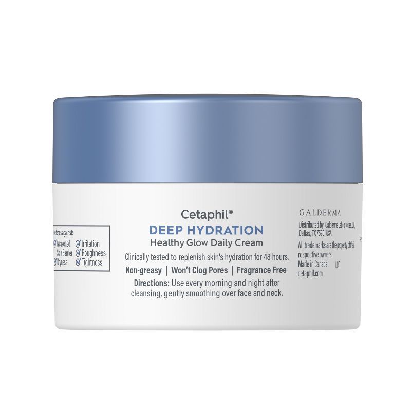 slide 2 of 8, Cetaphil Daily Deep Hydrating Face Cream - 1.7oz, 1.7 fl oz