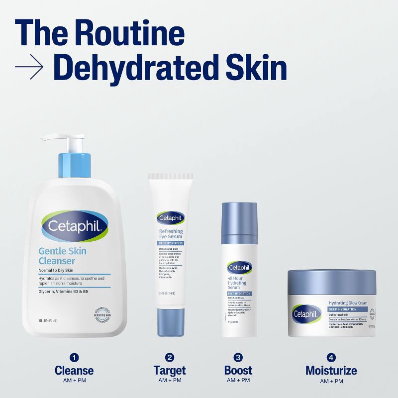 slide 5 of 8, Cetaphil Daily Deep Hydrating Face Cream - 1.7oz, 1.7 fl oz