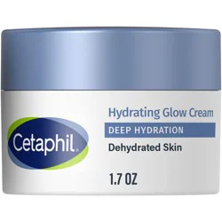 Cetaphil Daily Deep Hydrating Face Moisturizer Cream for Dry Skin - 1.7oz: Unscented, Combination & Sensitive Skin, Hyaluronic Acid