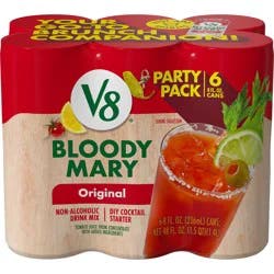 V8 Bloody Mary Mix, 6 Pack 8 fl oz Cans
