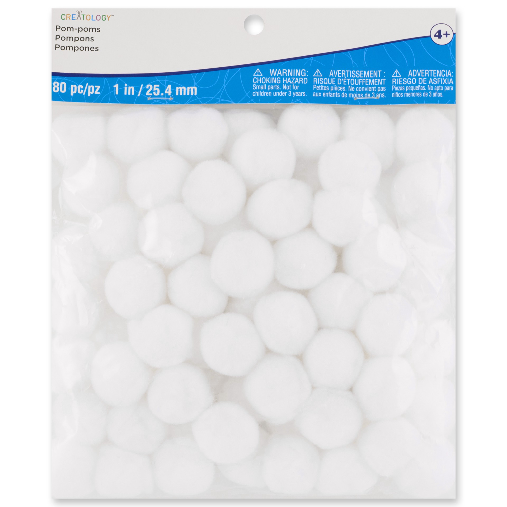 slide 2 of 2, 1" Pom Poms Value Pack By Creatology, 1 in