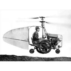 Avanti Card Retirement Vintage Helicopter