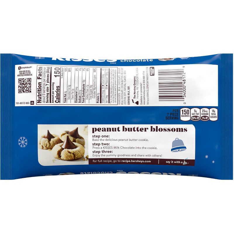 slide 4 of 7, HERSHEY's Kisses Christmas Milk Chocolate Santa Hat Candy - 10.1oz, 10.1 oz