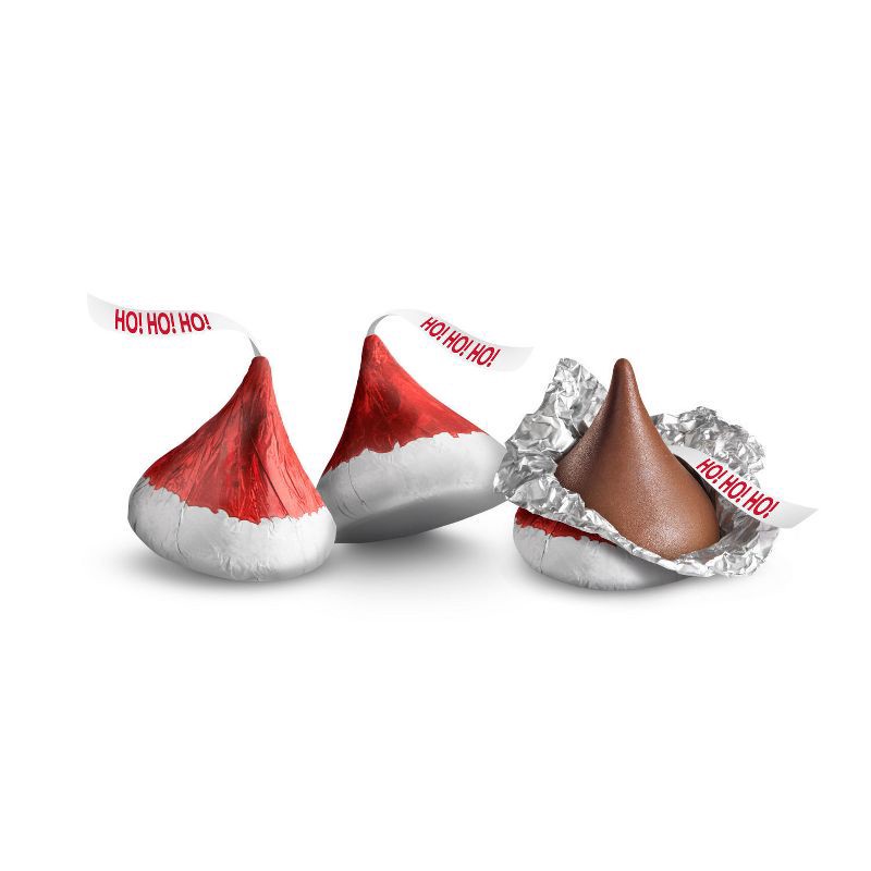slide 5 of 7, HERSHEY's Kisses Christmas Milk Chocolate Santa Hat Candy - 10.1oz, 10.1 oz