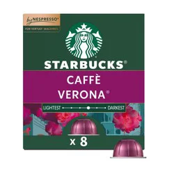 Starbucks by Nespresso Vertuo Line Pods Dark Roast Coffee Caffe Verona - 8ct
