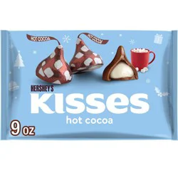 HERSHEY's Kisses Christmas Hot Cocoa Flavored Milk Chocolate Candy - 9oz