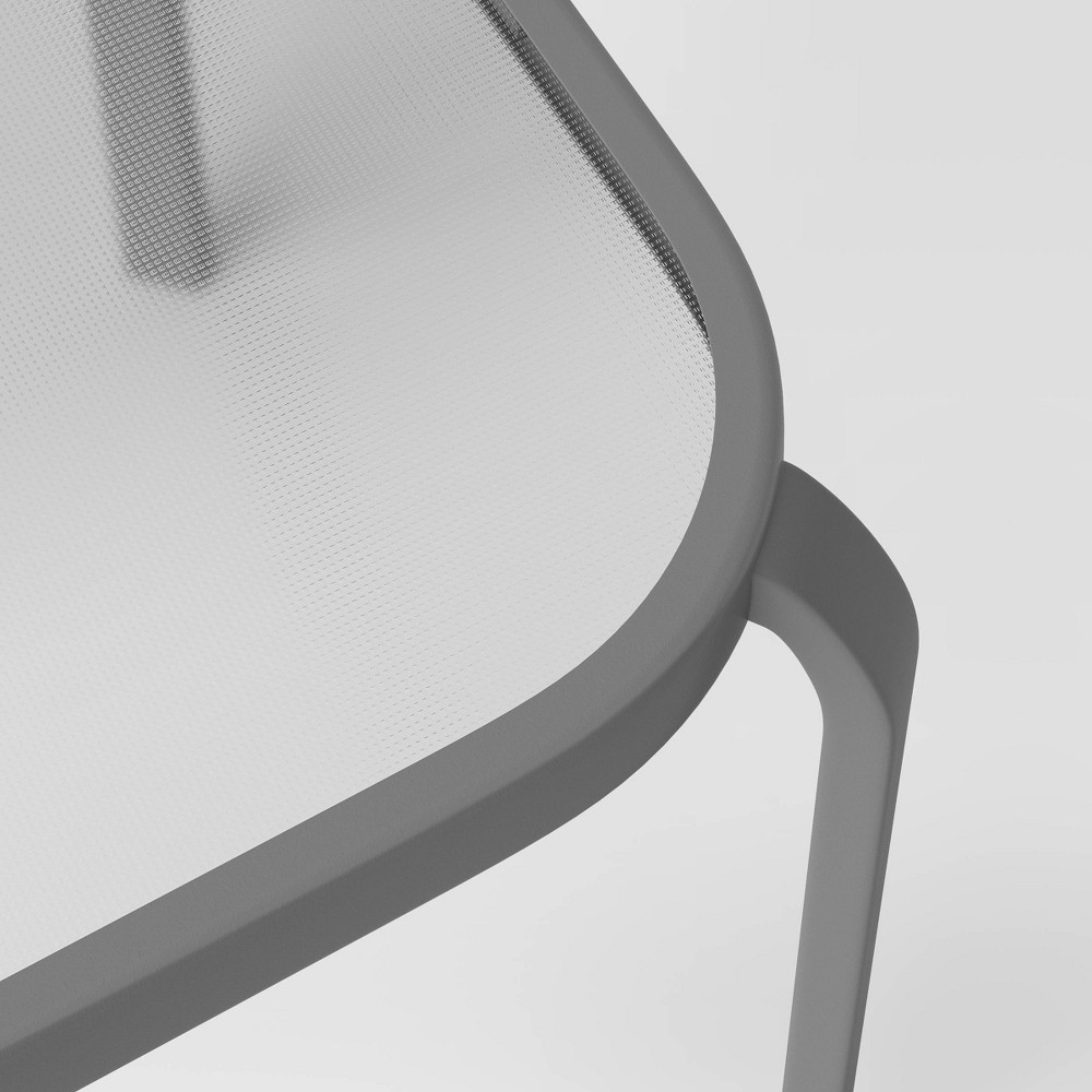 slide 4 of 5, Glass Patio Side Table - Gray - Room Essentials, 1 ct