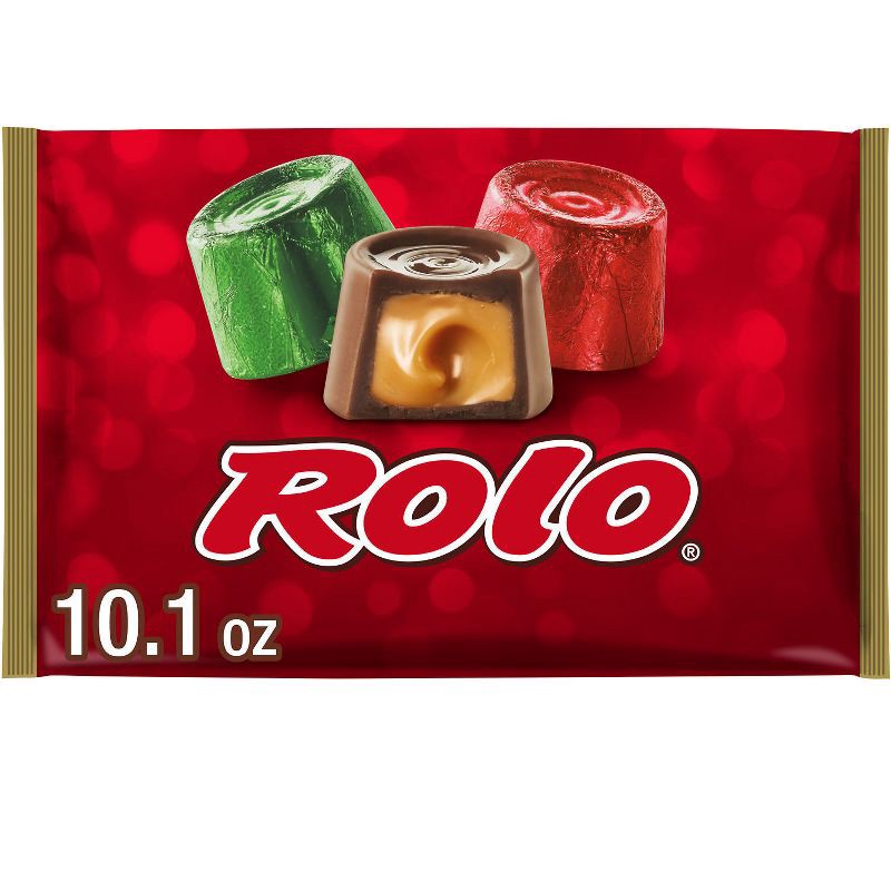 slide 1 of 7, ROLO Christmas Chocolate Caramels Candy - 10.1oz, 10.1 oz