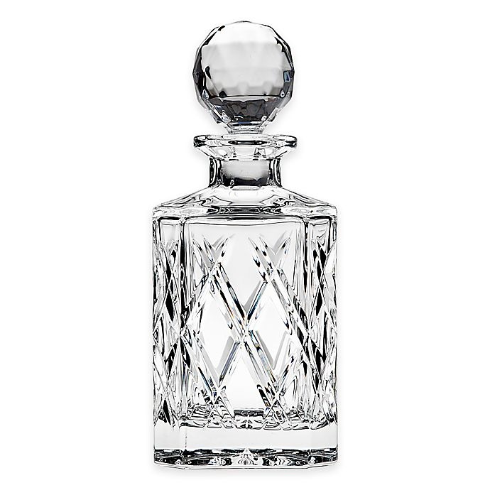 slide 1 of 1, Top Shelf Glasses Bevel Hand Cut Crystal Decanter, 1 ct