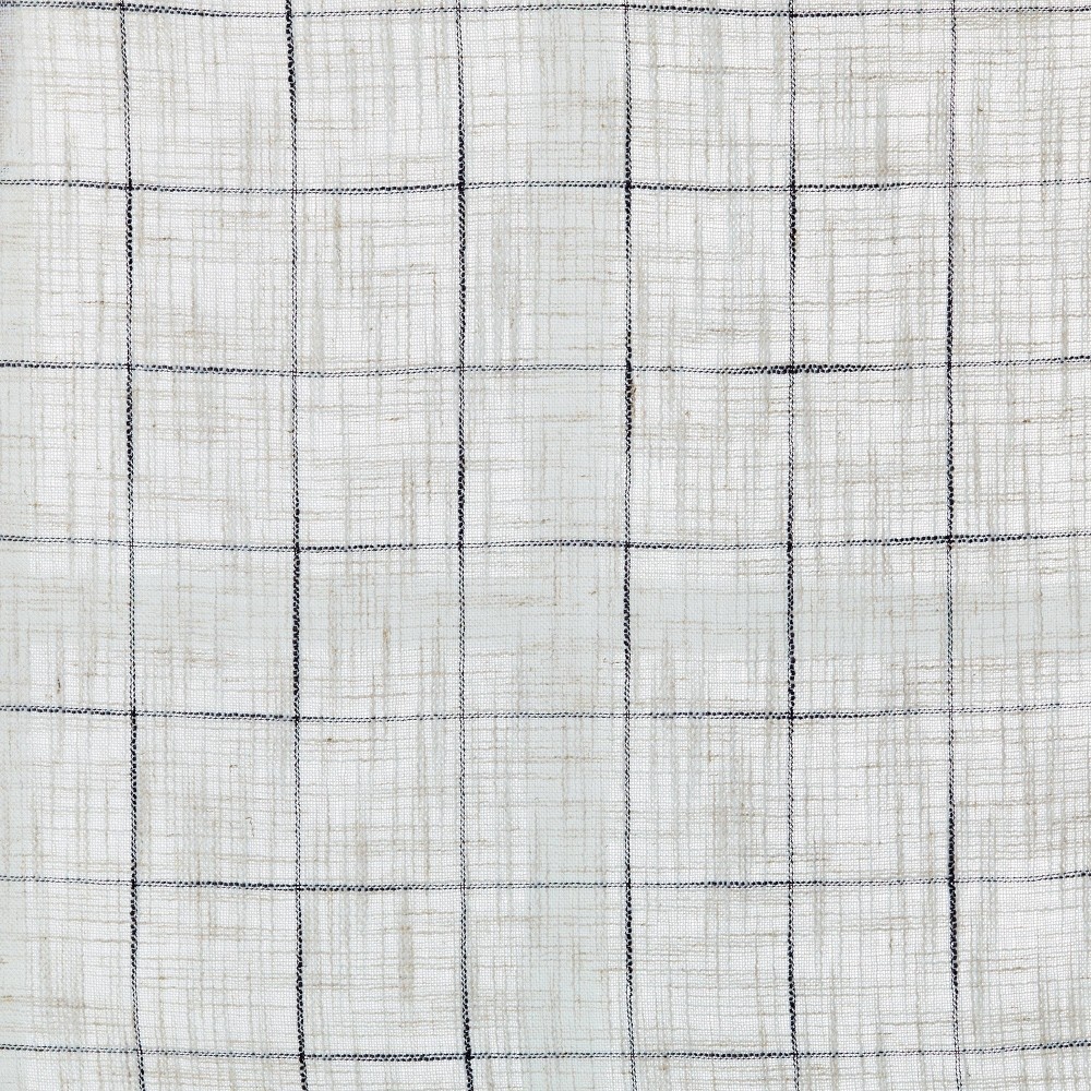 slide 6 of 6, 95" Modest Windowpane Plaid Curtain Panel Railroad Gray - Hearth & Hand with Magnolia, 1 ct