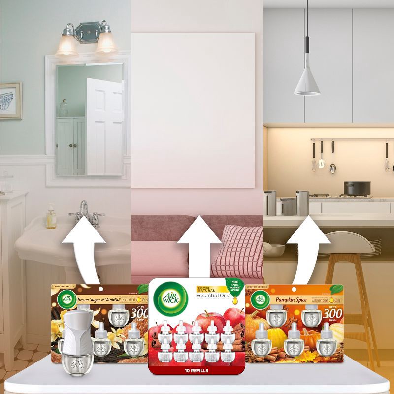 slide 3 of 7, Air Wick Scented Oils Air Freshener Refill - Fresh Pine & Juniper - 5pk, 5 ct