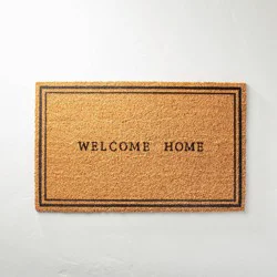 18"x30" Welcome Home Coir Doormat Tan/Black - Hearth & Hand with Magnolia