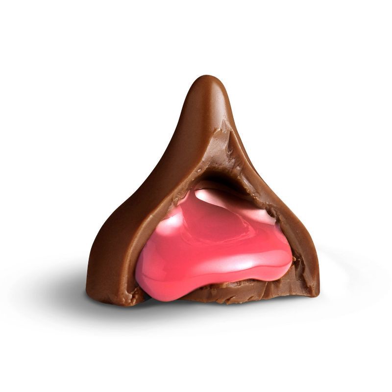 slide 5 of 7, HERSHEY's Kisses Cherry Cordial Flavored Milk Chocolate Christmas Candy - 9oz, 9 oz