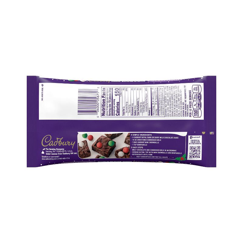 slide 4 of 7, Cadbury Christmas Milk Chocolate Crisp Sugar Shell Mini Snowballs Candy - 9oz, 9 oz