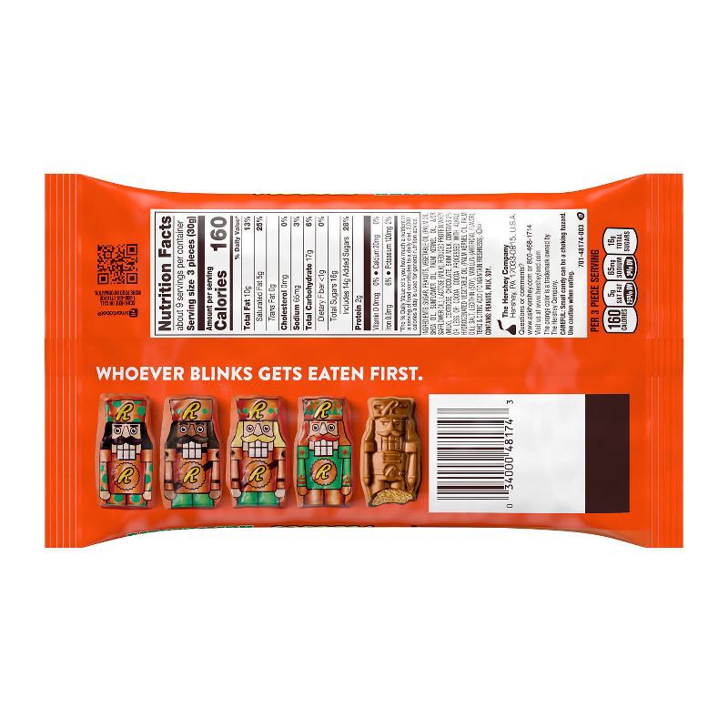 slide 4 of 7, Reese's Christmas Chocolate Peanut Butter Crème Nutcrackers Holiday Candy - 9.2oz, 9.2 oz