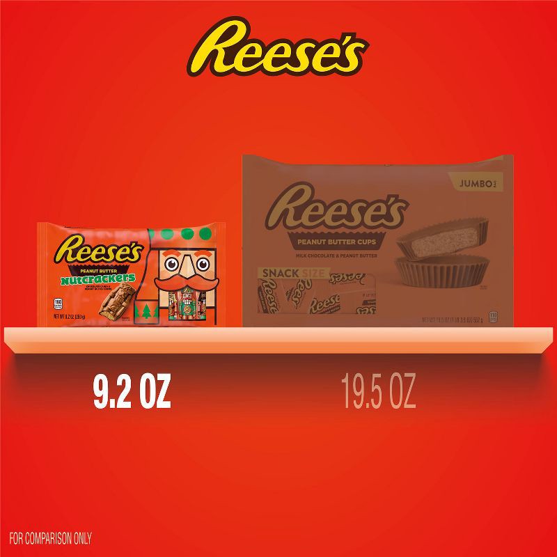 slide 7 of 7, Reese's Christmas Chocolate Peanut Butter Crème Nutcrackers Holiday Candy - 9.2oz, 9.2 oz