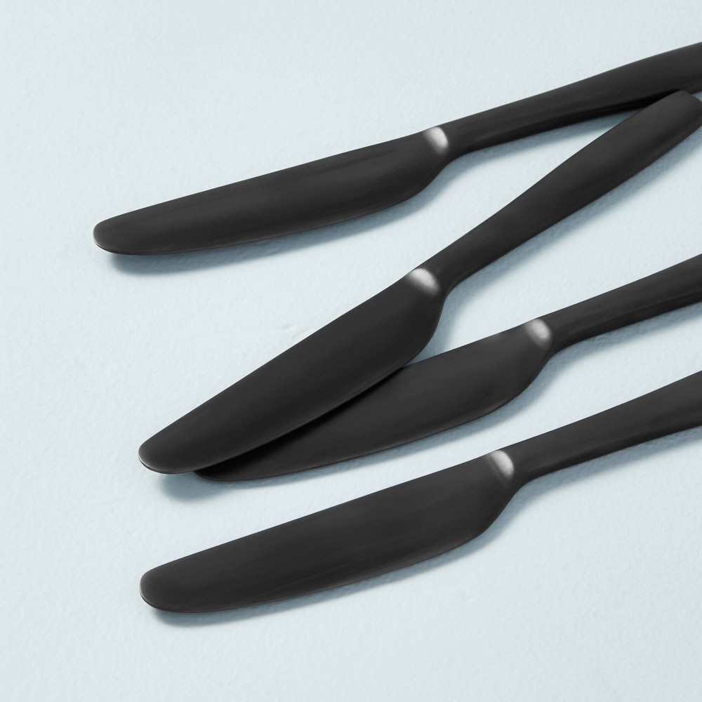 MATTE BLACK KNIVES (PACK OF 4) - Black