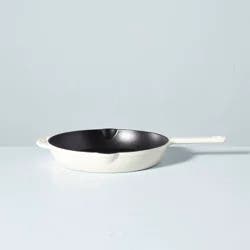 Hearth & Hand with Magnolia 12" Enameled Cast Iron Skillet Sour Cream - Hearth & Hand™ with Magnolia: Oven-Safe, Hand Wash