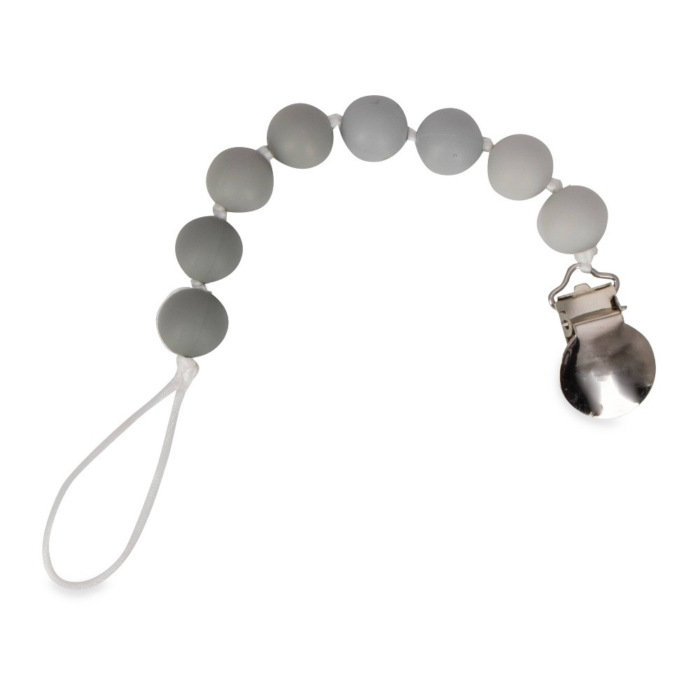 slide 2 of 2, Nuby Silicone Beaded Pacifinder - Gray, 1 ct