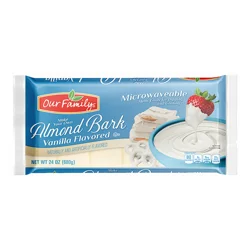 Our Family Almond Bark Vanilla - 24 oz