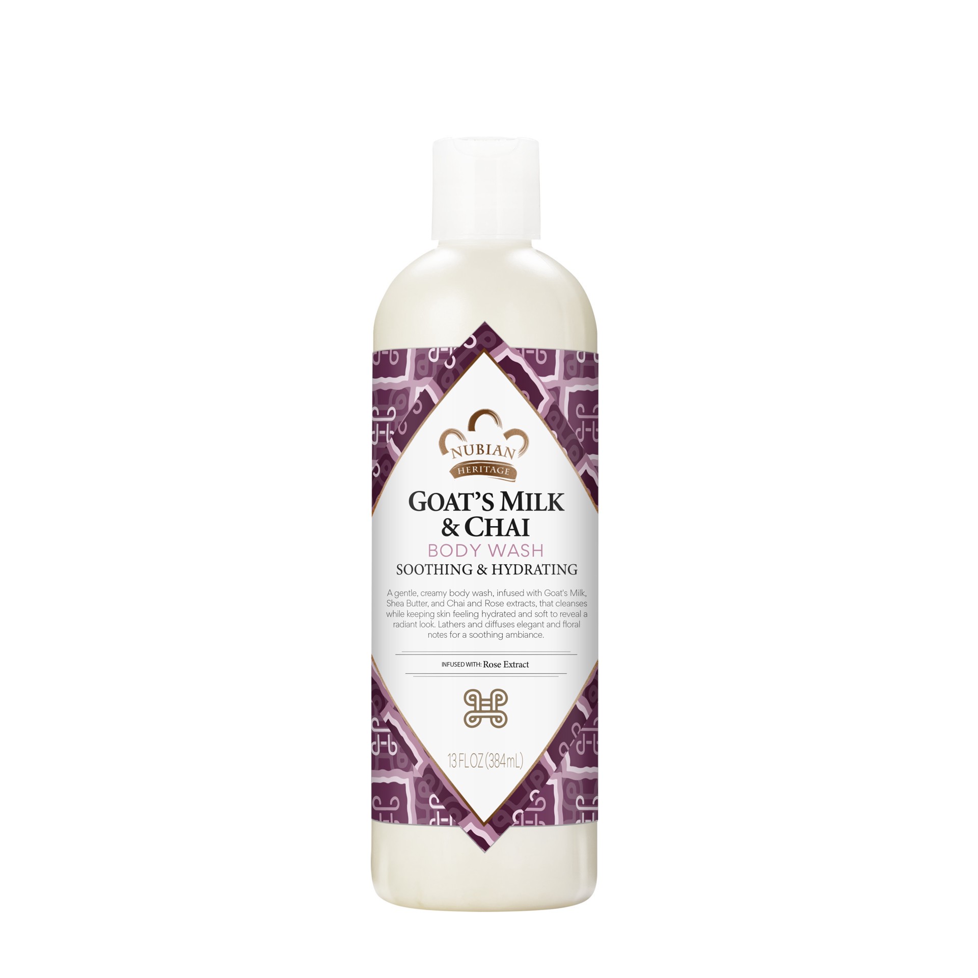 slide 1 of 1, Nubian Heritage Body Wash Goats Milk and Chai, 13 oz, 13 oz