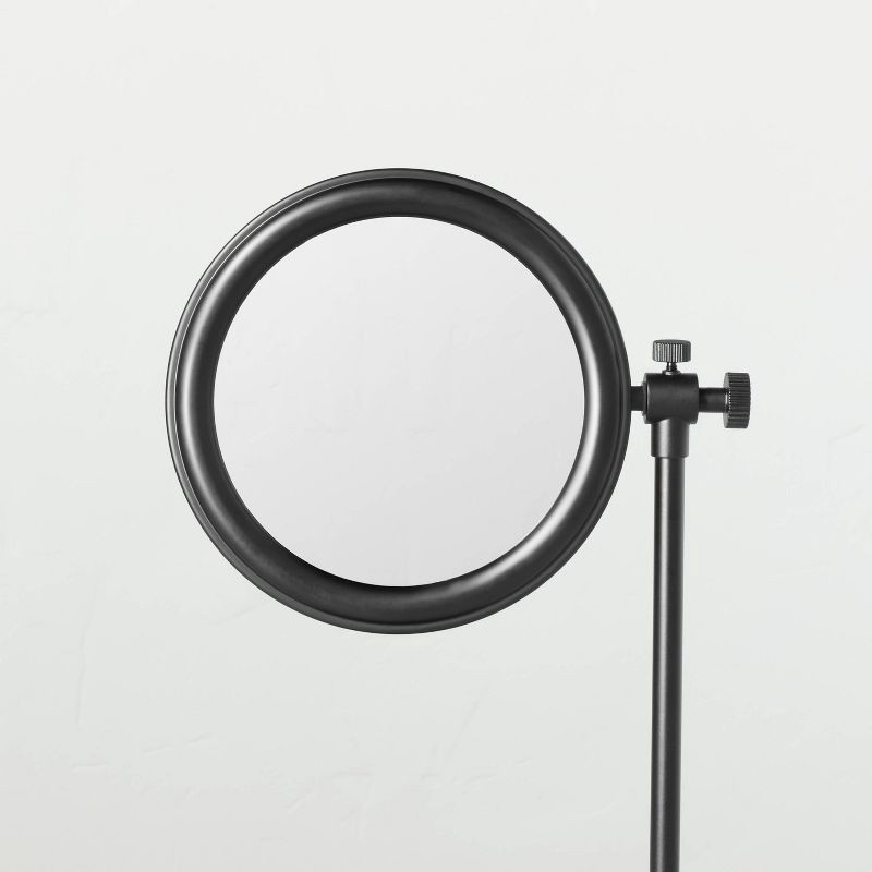 slide 3 of 4, Hearth & Hand with Magnolia Two-Sided Vanity Mirror with Tray Base Matte Black - Hearth & Hand™ with Magnolia, 1 ct