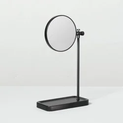 Hearth & Hand with Magnolia Two-Sided Vanity Mirror with Tray Base Matte Black - Hearth & Hand™ with Magnolia