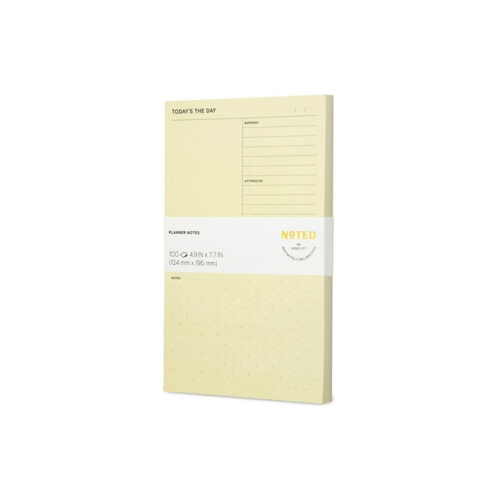 slide 4 of 8, Post-it Today's the Day Planner Notes 8"x8" - Yellow, 1 ct