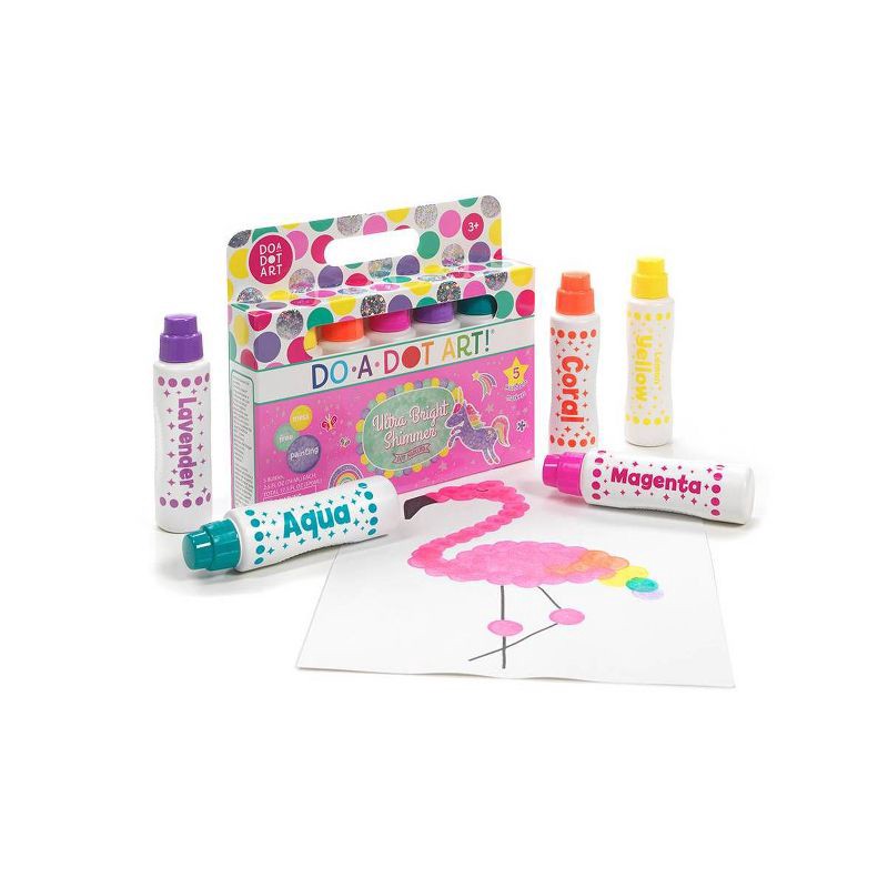 slide 2 of 3, 5ct Ultra Bright Shimmer Markers - Do-A-Dot Art, 5 ct