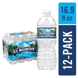 Arrowhead ICE MOUNTAIN Brand 100% Natural Spring Water, 16.9-ounce bottles (Pack of 12)