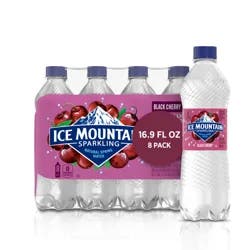 Ice Mountain Brand Sparkling Natural Spring Water, Black Cherry - 16.9 oz
