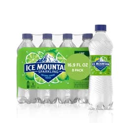 Ice Mountain Sparkling Water, Zesty Lime- 16.9 fl oz