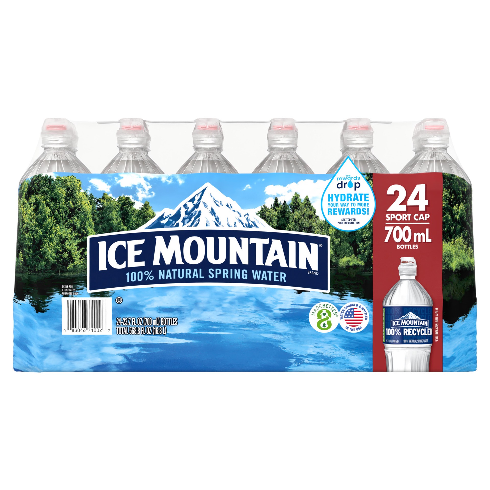 slide 17 of 25, Ice Mountain Natural Spring Water, 24 ct; 23.7 fl oz