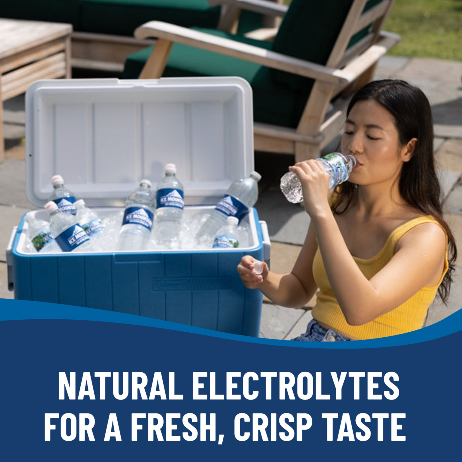 slide 5 of 7, Ice Mountain Spring Water, 23.7-ounce plastic sport cap bottles (Pack of 6), 6 ct