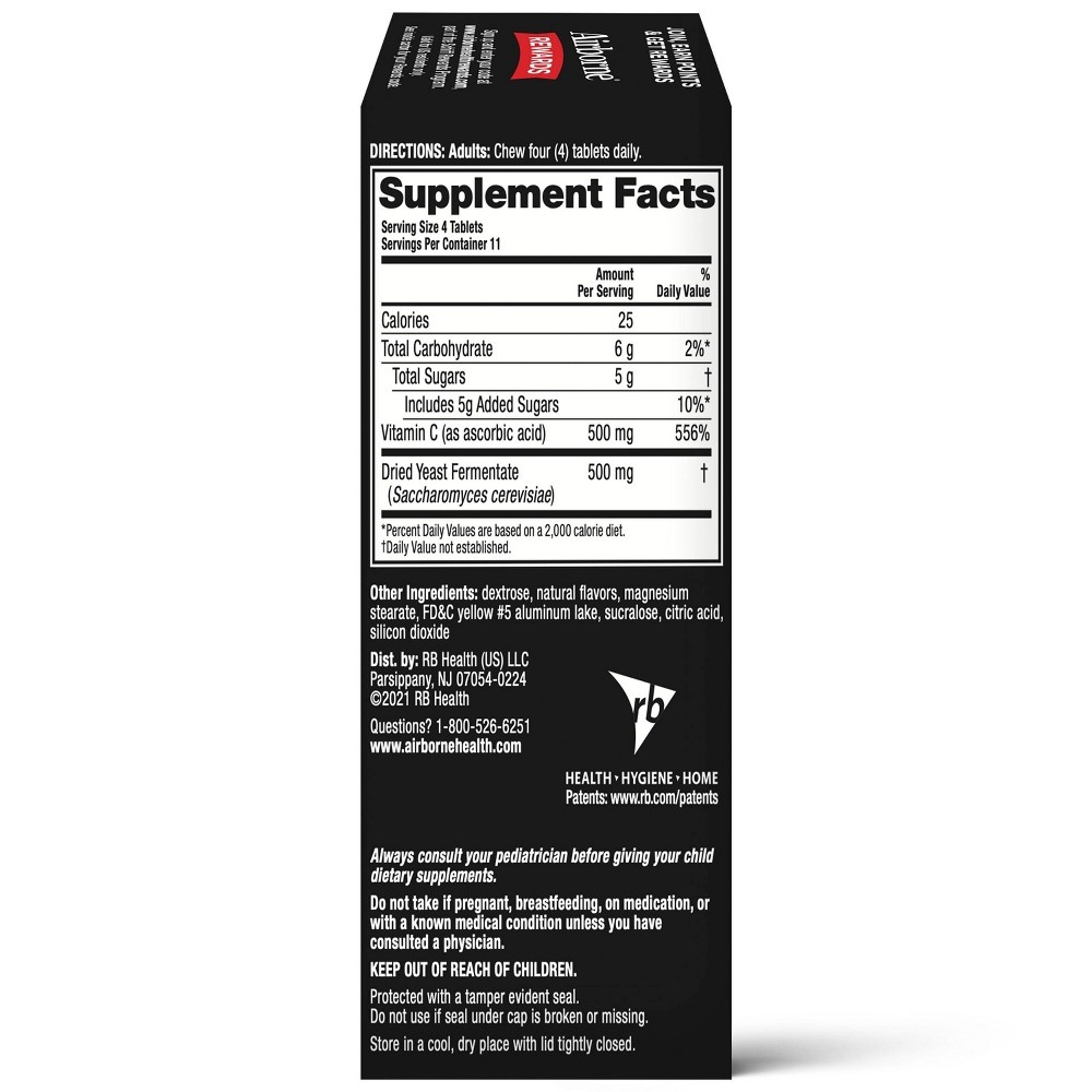 slide 2 of 8, Airborne 2-in-1 Advanced Vitamin C Chews - 44ct, 44 ct