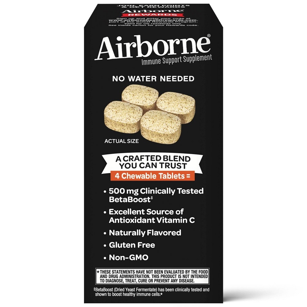 slide 3 of 8, Airborne 2-in-1 Advanced Vitamin C Chews - 44ct, 44 ct