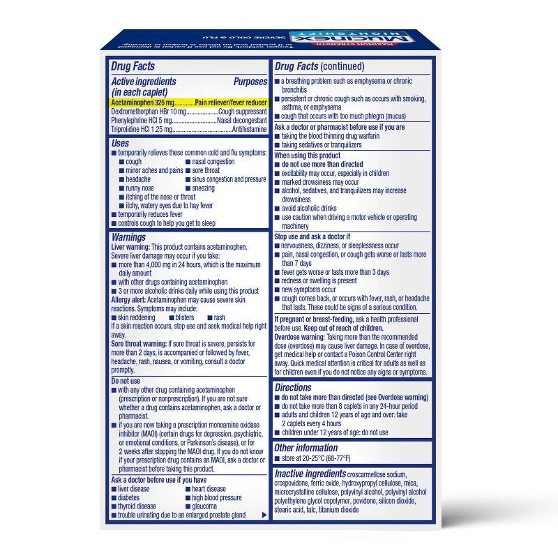 slide 4 of 4, Mucinex Max Strength Cold & Flu Medicine Nighttime - Tablets - 20ct, 20 ct