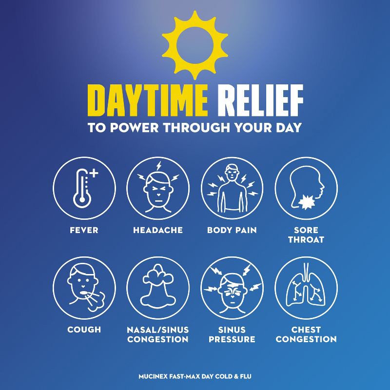 slide 6 of 12, Mucinex Max Strength Cold & Flu Medicine - Day & Night - Tablets - 40ct, 40 ct