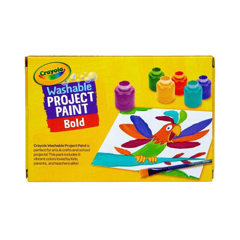 slide 4 of 5, Crayola 6ct Washable Project Paint, 6 ct