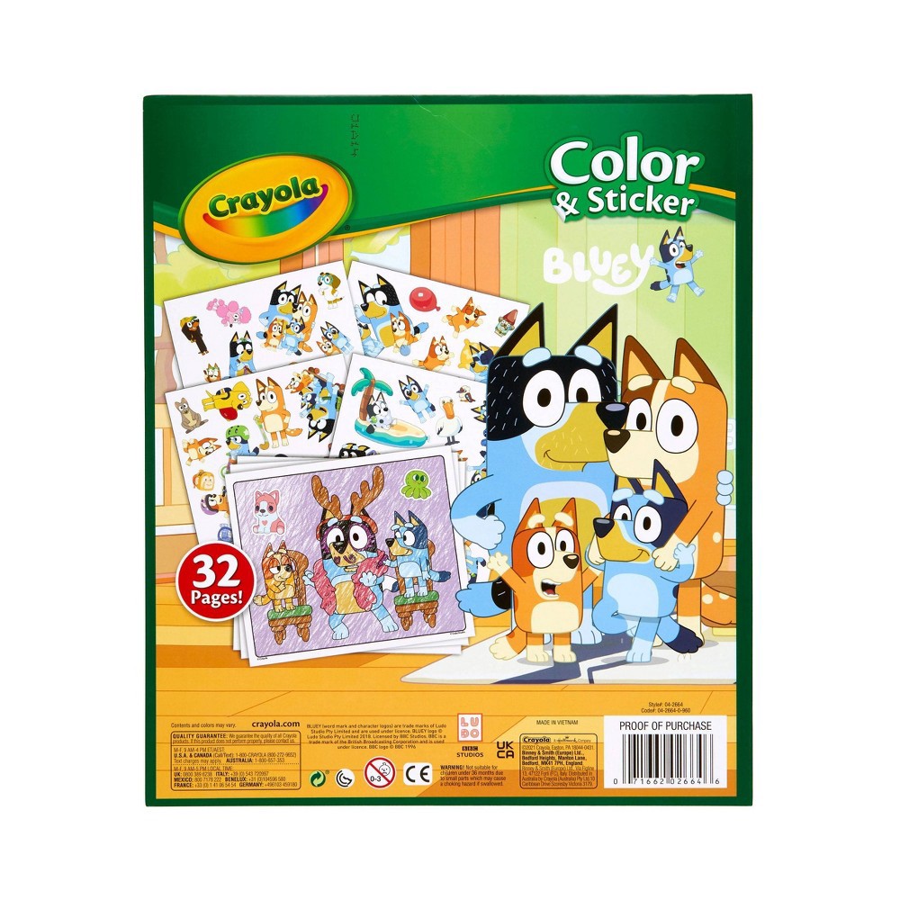 Crayola Color & Sticker Bluey 1 ct Shipt