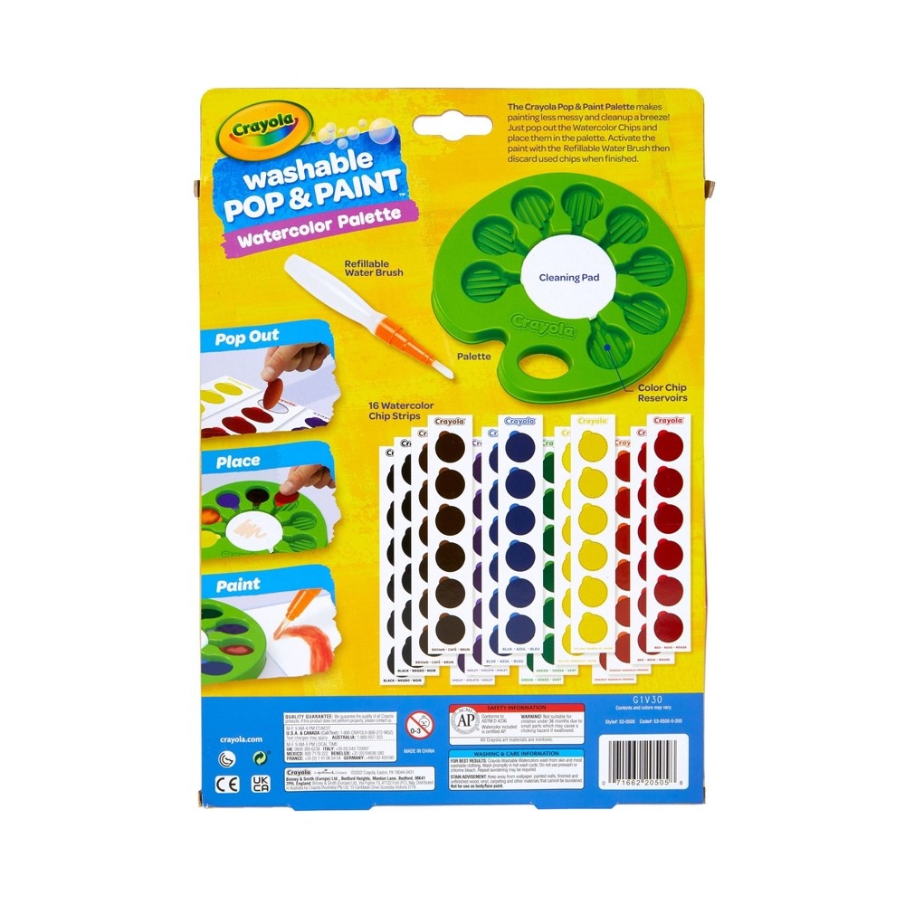 slide 5 of 5, Crayola Washable Pop & Paint Set, 1 ct