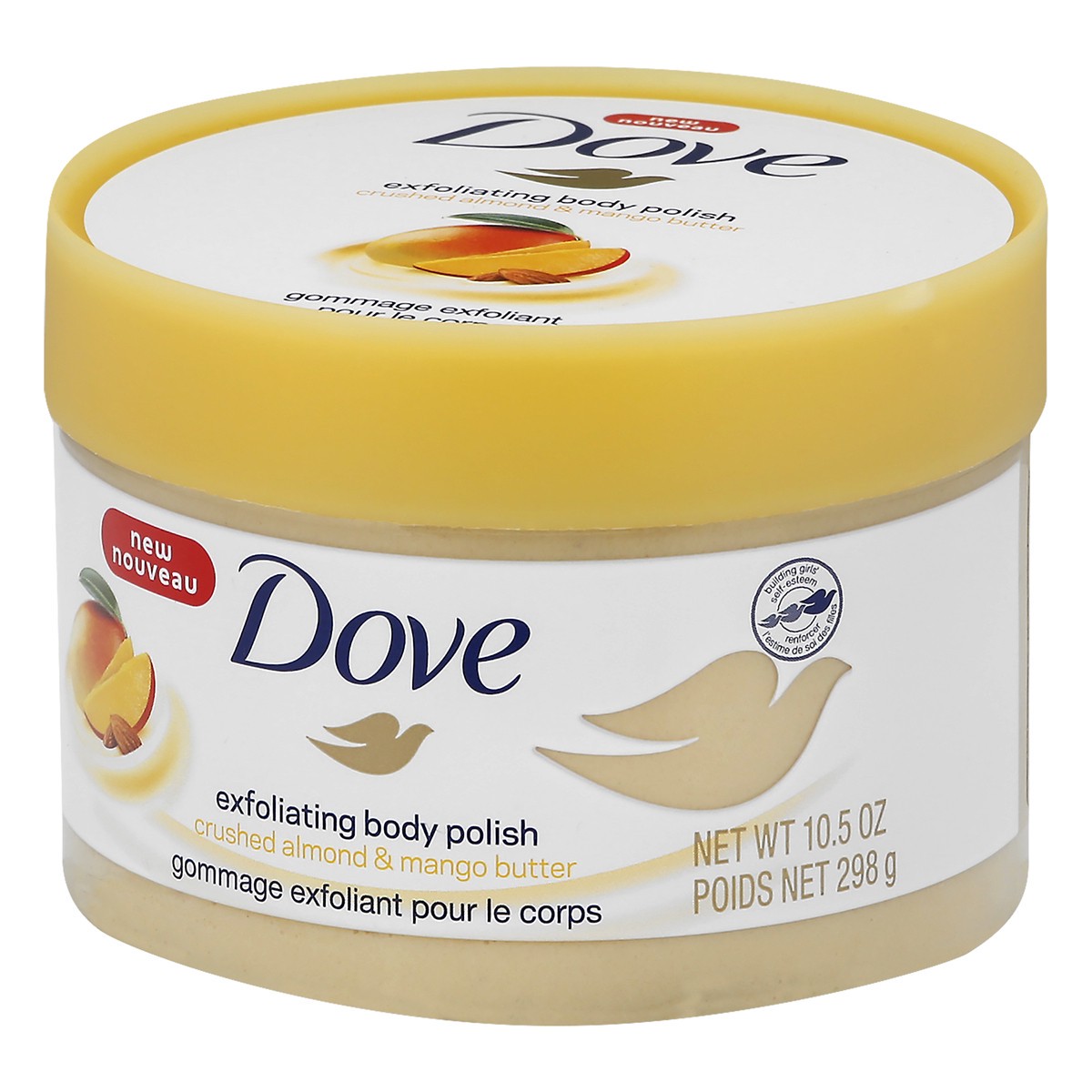 slide 9 of 9, Dove Exfoliating Body Polish Scrub Crushed Almond & Mango Butter, 10.5 oz, 10.5 oz