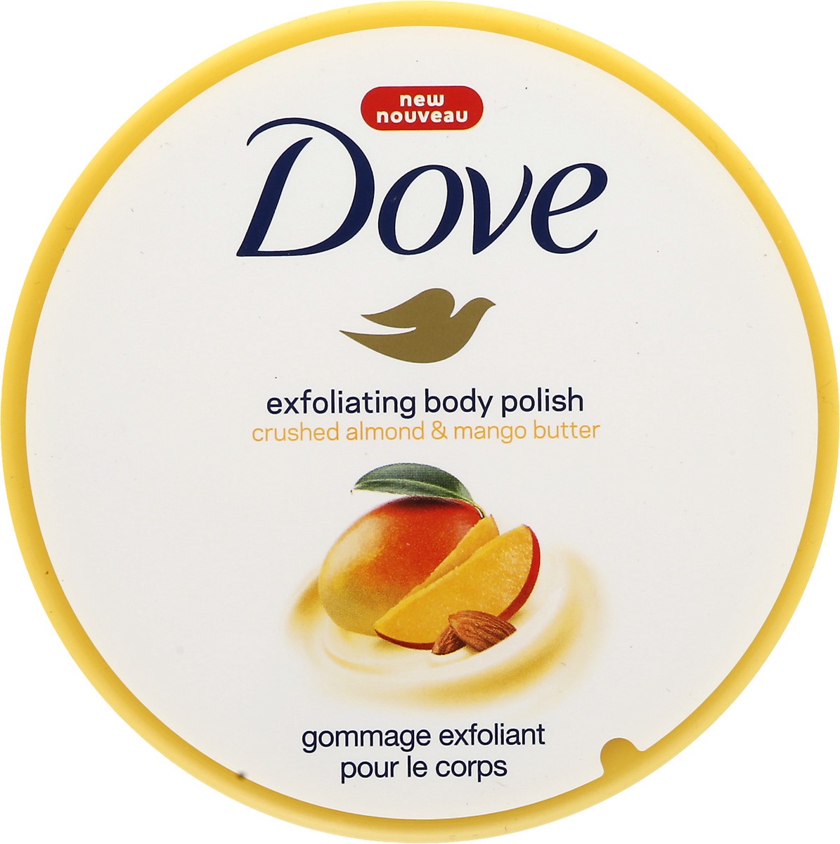 slide 2 of 9, Dove Exfoliating Body Polish Scrub Crushed Almond & Mango Butter, 10.5 oz, 10.5 oz