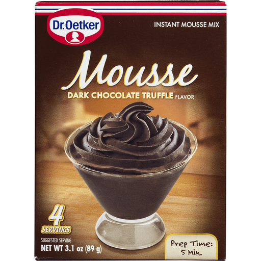 slide 4 of 9, Dr. Oetker Dark Chocolate Truffle Instant Mousse Mix-Dr. Oetker, 3.1 oz